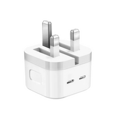 Apple 50W Dual USB-C Power Adapter with USB-C to Lightning Cable