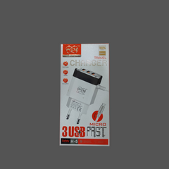 HM H5 Fast Mobile Charger – Dual USB 3.4A with Micro USB Cable